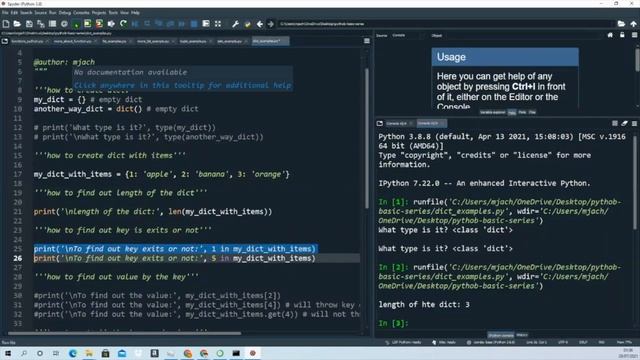 Dictionaries in python with examples part -19 смотреть онлайн