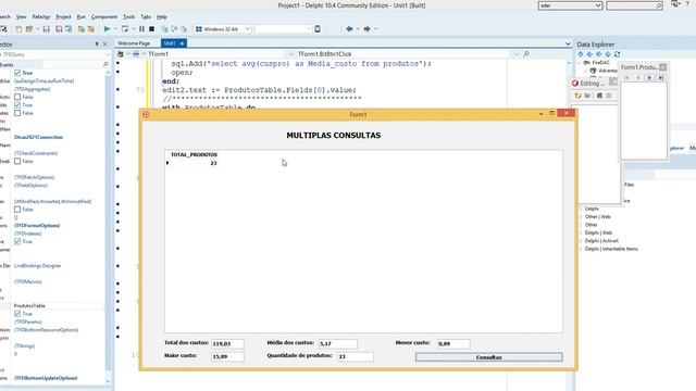 MULTIPLAS OPERAÇÕES FDQUERY - DELPHI 10.4 смотреть онлайн