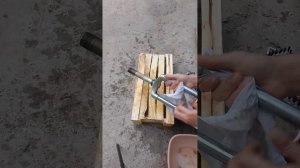 Удаление ржавчины с вилки от велосипеда