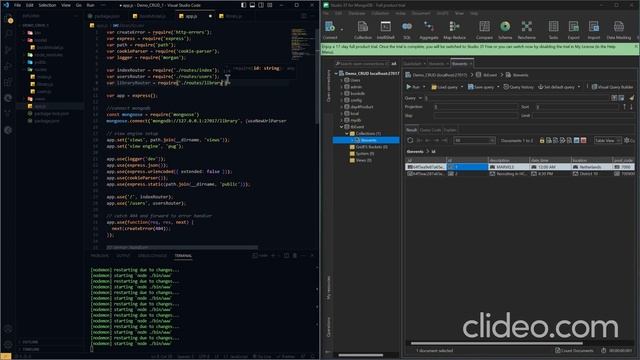 How to make a CRUD app with NodeJS, ExpressJS and MongoDB - Function: Create - by Henry Vu смотреть онлайн