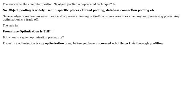 Is object pooling a deprecated technique? (6 Solutions!!) смотреть онлайн