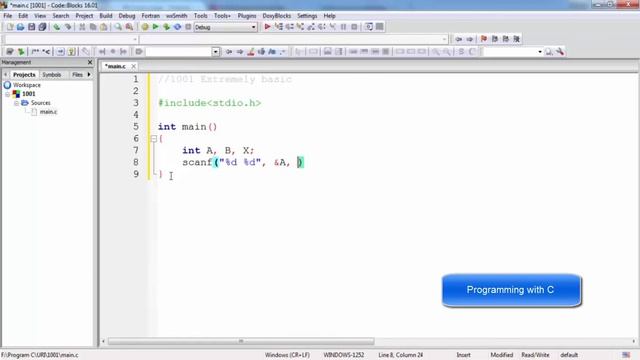 URI Online Judge 1001 //Extremely Basic. Problem Solving Programming With C смотреть онлайн