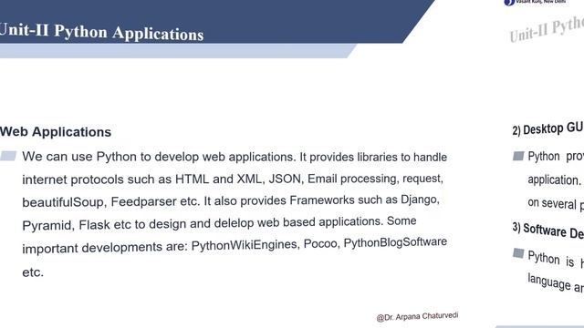 BVITSD 205 PYTHON Unit II Introduction to Python смотреть онлайн