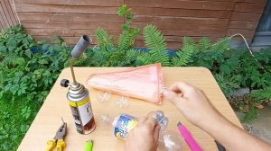 Отпугиватель кротов и птиц из пластиковых бутылок. Ветряк своими руками.