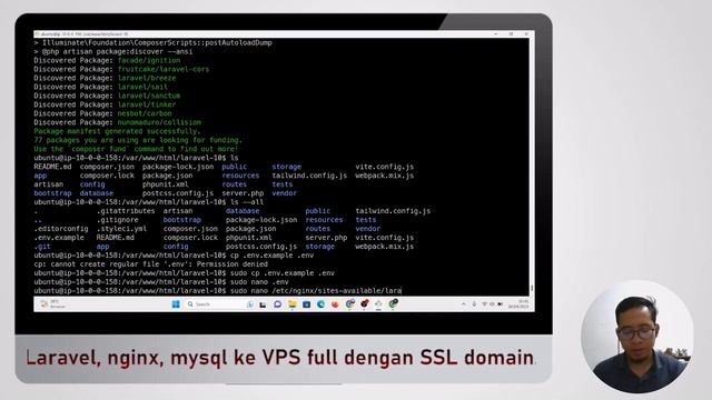 Cara Deploy Laravel, nginx, mysql ke VPS full dengan SSL Domain смотреть онлайн