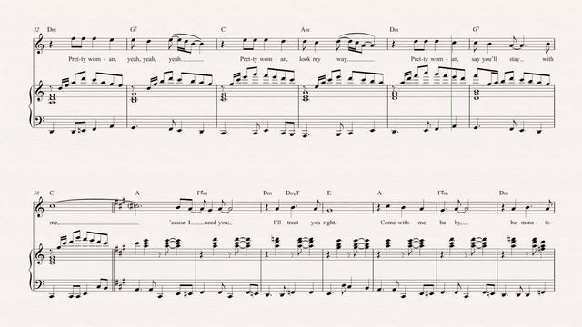 Flute - Oh, Pretty Woman - Roy Orbison - Sheet Music, Chords, & Vocals смотреть онлайн