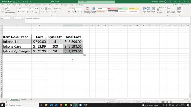 How to Multiply and Divide Cells in Excel смотреть онлайн