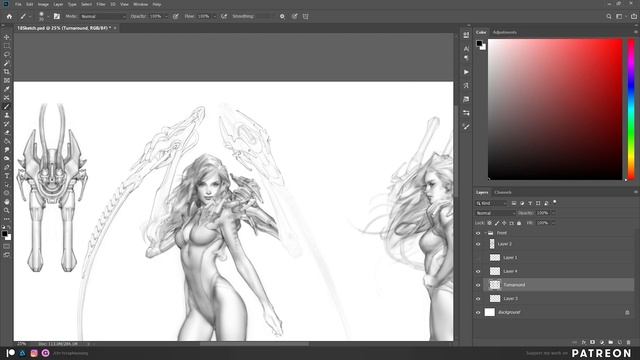 Reincarnated - Character Design Timelapse
