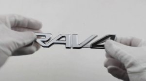 Шильдик на багажник Toyota Rav4 хром