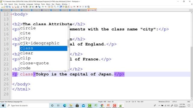 14 HTML Class Attribute Done смотреть онлайн