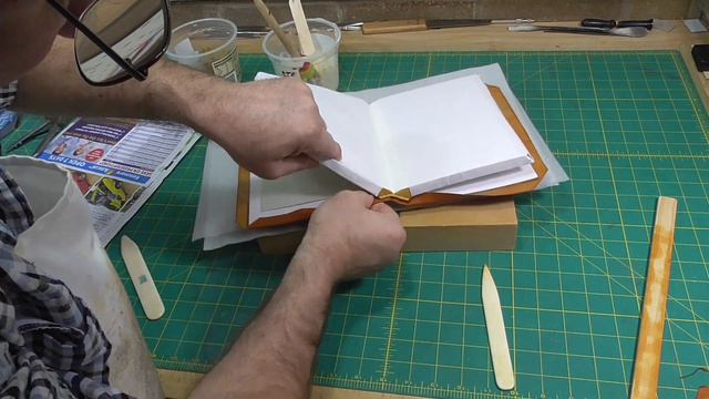 Covering In Full Leather; Flexible Binding In Full Leather Part 7 // Adventures In Bookbinding