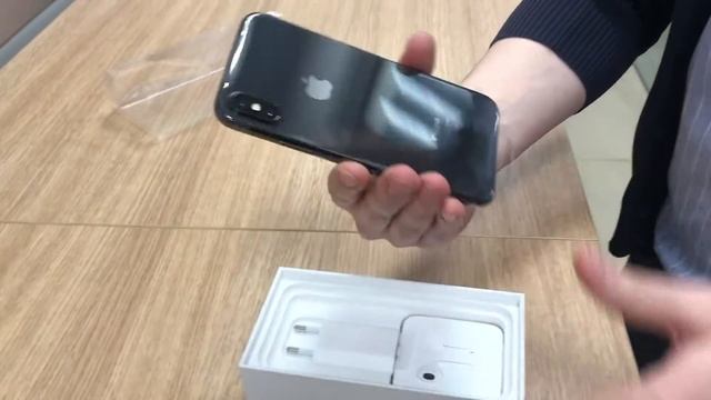 Распаковка на новый IPHONE X 10 БЫСТРЫЙ ОБЗОР