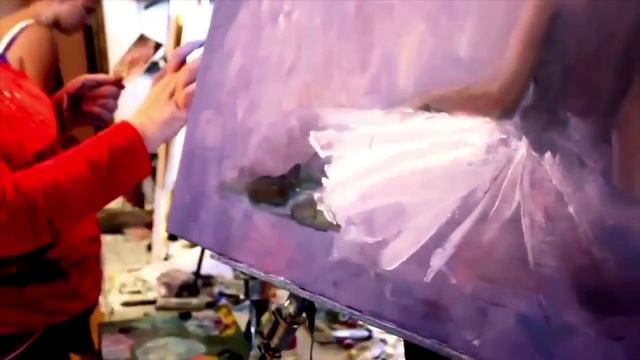 Портрет Балерина масло Сахаров Игорь смотреть онлайн