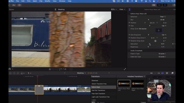 Final Cut Pro Masking Wipe Transition PLUGIN смотреть онлайн