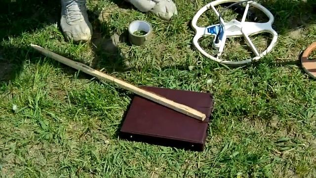 Катушка Detech Ultimate 13 тест в трубе.