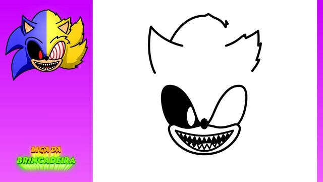 Como DESENHAR SONIC EXE Vs FLEETWAY SUPER SONIC - How To DRAW SONIC EXE Vs FLEETWAY SUPER SONIC