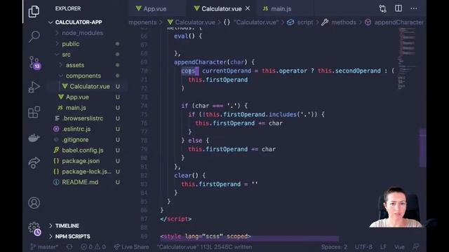 Live Coding Project: Create a Calculator using Vue.js - with Gwen Faraday смотреть онлайн