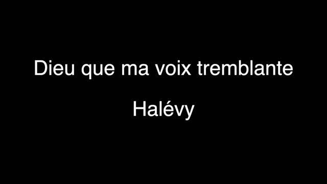 Dieu que ma voix tremblante Piano accompaniment (A flat) La Juive - Halévy (full track) смотреть онлайн
