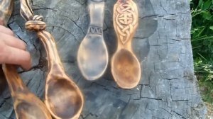 Уникальные деревянные резные ложки.Обзор. Woodcarving