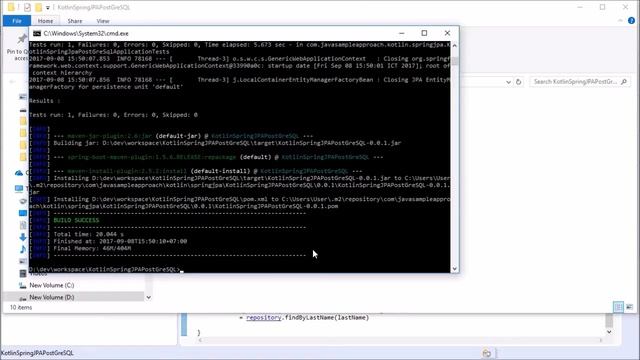 Kotlin + Spring JPA Postgresql + Spring Boot Example смотреть онлайн