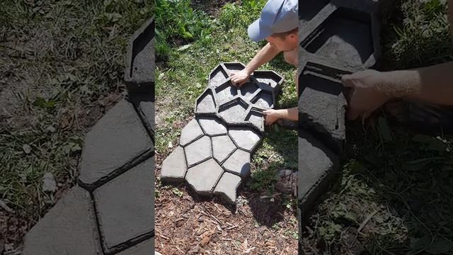 Изготовление садовой дорожки по форме смотреть онлайн