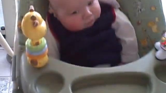 Trent in swing still blowing bubbles 4 months old смотреть онлайн