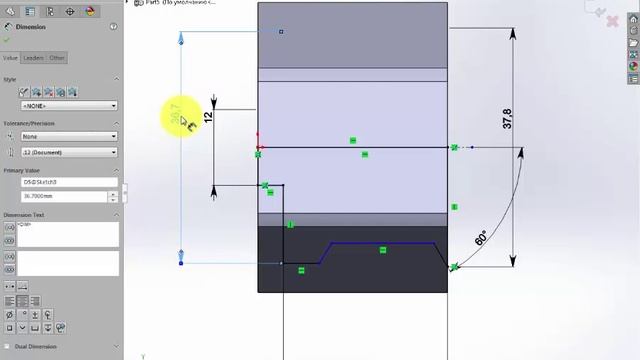 SolidWorks Tutorials. Урок 4. Создание гайки накидной 004 смотреть онлайн