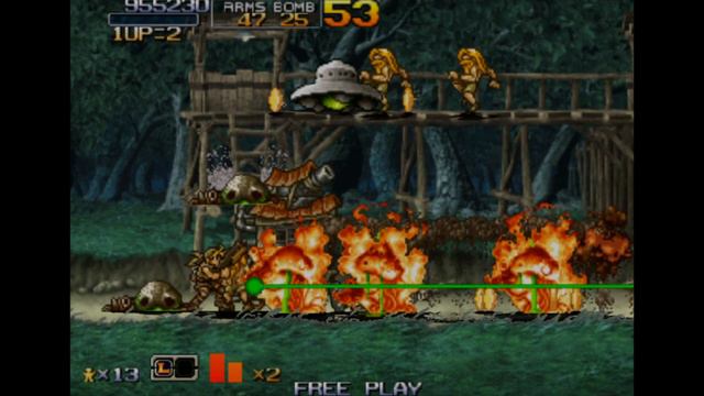 Metal Slug 6 Mission 2 on android phone gameplay смотреть онлайн