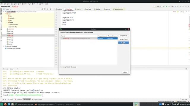 Solving Merge Conflicts with Pycharm in 3 Minutes смотреть онлайн