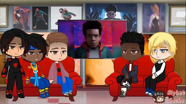 Spiderman Spiderverse react to Miles Morales | Spiderman Across the Spiderverse | Full Video смотреть онлайн