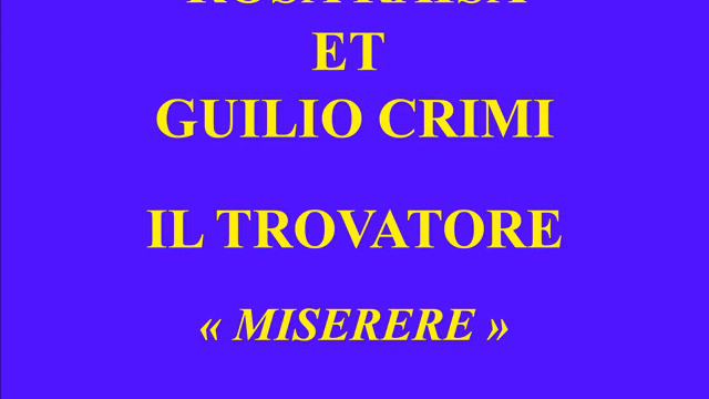 Rosa Raisa et Giulio Crimi Il Trovatore Miserere Vocalion 55007 enregistré en 1920 1924 смотреть онлайн