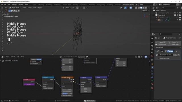 Moving Points with Geometry Nodes || Blender 3.0 смотреть онлайн