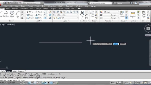 Centered Text - AutoCAD смотреть онлайн