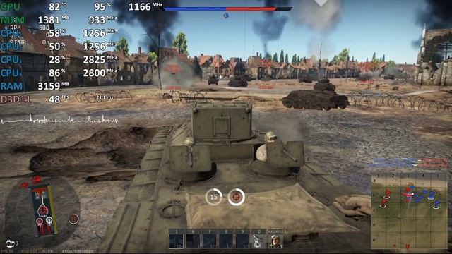 AMD Ryzen 3 3200U Test - War Thunder - Gameplay Benchmark смотреть онлайн