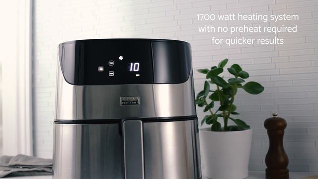 BELLA Pro 6.3QT Touchscreen Air Fryer, Stainless Steel смотреть онлайн