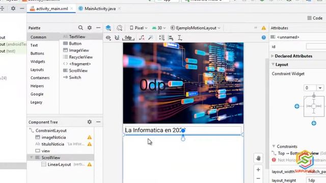 MotionLayout animaciones con constraintLayout en Android Studio смотреть онлайн