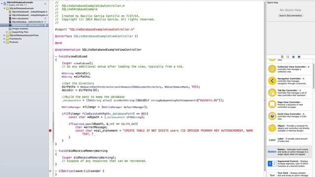iOS 7 Tutorial 18 - SQLite Databases Part 1 смотреть онлайн