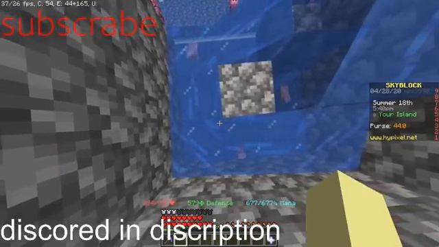 hypixel skyblock afk grinding for pitman's sword giveaway at end of stream(info in description) смотреть онлайн
