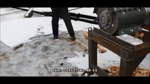 Рубительная машина барабанного типа. Рубительная машина горбыля, щепорубка. смотреть онлайн