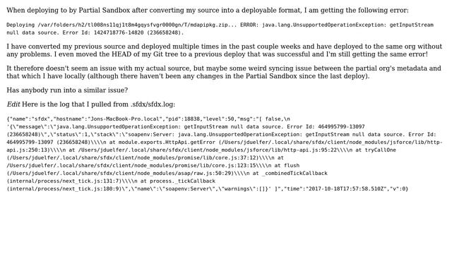 Salesforce: Salesforce DX: null data source deploy error смотреть онлайн