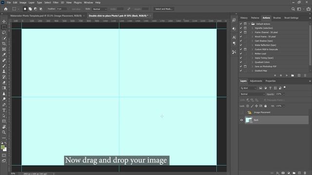Watercolor Photo Template | 50-In-1 Super Glorious Photoshop Templates Bundle | Artixty смотреть онлайн