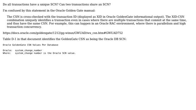 Can two transactions share the same SCN? смотреть онлайн