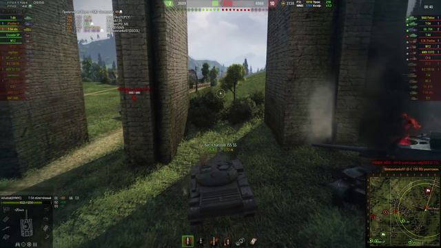 World of Tanks Бурда и Камикадзе на Т-54 облегчённый ( т 54 обл ) смотреть онлайн