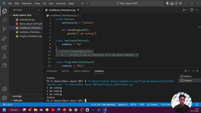 Python More About OOPS || Explained in Bengali || সহজে পাইথন || Tech 5W1H #python смотреть онлайн