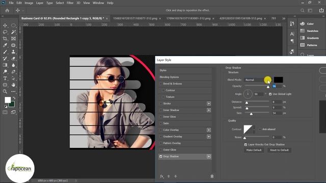 How To Make a Fashion Business Card | Adobe Photoshop Tutorial смотреть онлайн