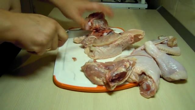 Разделка курицы ножом Зубр Следопыт. смотреть онлайн