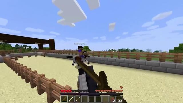 THE HORSE JOUSTING ARENA! HOW TO MINECRAFT #62 смотреть онлайн