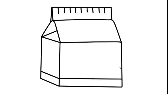 How to draw cute milk or milk carton easy step by step смотреть онлайн
