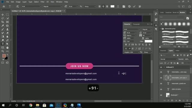 Double Sided Brochure Design - Photoshop Tutorial #FreeDownload смотреть онлайн