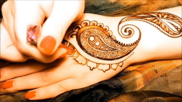 Paisley Mehndi design/Мехенди "Восточный огурец" смотреть онлайн
